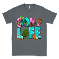 Charcoal Heather camp life Classic Tee - AdoDesignShop