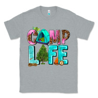 Heather Grey camp life Classic Tee - AdoDesignShop
