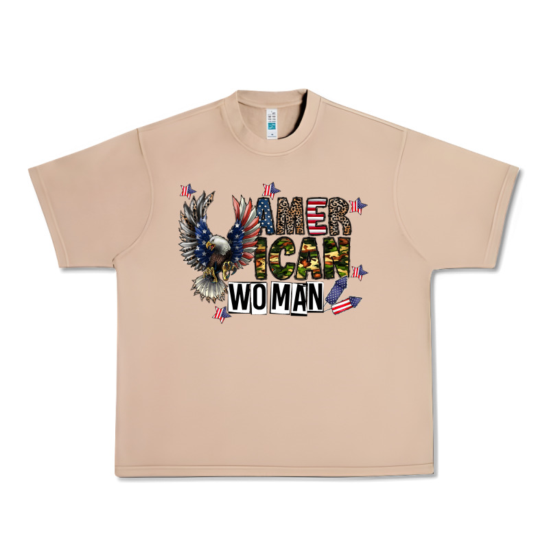 American Woman Urban Heavy Tee by CowhideDigitalArt | Teevron