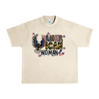 Sandshell american woman Urban Heavy Tee - CowhideDigitalArt