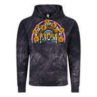 Cloud Black mom with sunflower rainbow mothers day Vintage Hoodie - texasbilliewilder