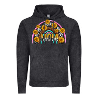 Vintage Black mom with sunflower rainbow mothers day Vintage Hoodie - texasbilliewilder