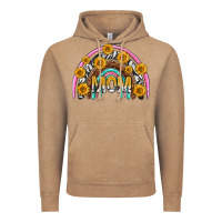 Vintage Coffee mom with sunflower rainbow mothers day Vintage Hoodie - texasbilliewilder