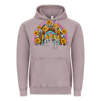 Vintage Zinc mom with sunflower rainbow mothers day Vintage Hoodie - texasbilliewilder