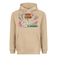Mushroom good energy is contagious Heavyweight Hoodie - MaliasSmallBusiness