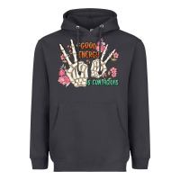 Smoke good energy is contagious Heavyweight Hoodie - MaliasSmallBusiness