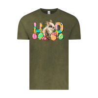 Vintage Olive Hop Rabbit Easter Vintage Tee - Neo Western