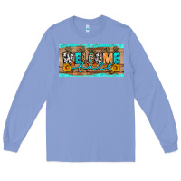 Colony Blue Welcome Fall Long Sleeve Tee - Artiststas