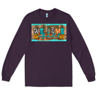 Plum Welcome Fall Long Sleeve Tee - Artiststas