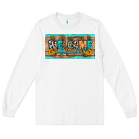 White Welcome Fall Long Sleeve Tee - Artiststas