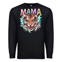 Black mama tiger lightning bolt Premium Sweatshirt - NancyCooperArtShop