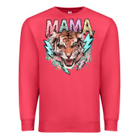Cardinal mama tiger lightning bolt Premium Sweatshirt - NancyCooperArtShop