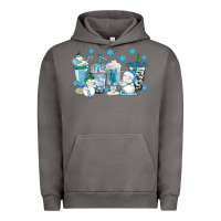 Pigment Tornado winter snowman coffee cups Urban Hoodie - texasbilliewilder