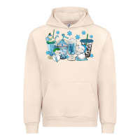 Sandshell winter snowman coffee cups Urban Hoodie - texasbilliewilder