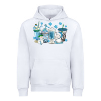 White winter snowman coffee cups Urban Hoodie - texasbilliewilder