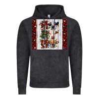Vintage Black ho ho ho christmas cow Vintage Hoodie - RanaPortraitStore