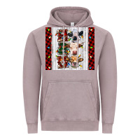 Vintage Zinc ho ho ho christmas cow Vintage Hoodie - RanaPortraitStore