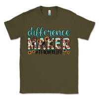 Army Green difference maker Classic Tee - JahusDesignShop