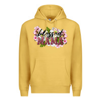 Antique Gold Blessed Mama Premium Hoodie - LillyAllenDesigns
