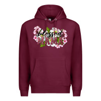 Burgundy Blessed Mama Premium Hoodie - LillyAllenDesigns
