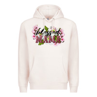 Pale Pink Blessed Mama Premium Hoodie - LillyAllenDesigns