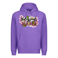 Purple Blessed Mama Premium Hoodie - LillyAllenDesigns