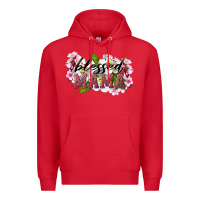 Red Blessed Mama Premium Hoodie - LillyAllenDesigns
