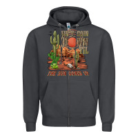 Smoke aintgoin down til the sun comes up desert Zipper Hoodie - NancyCooperArtShop