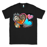 Black western leopard  racing  hearts Classic Tee - AdoDesignShop
