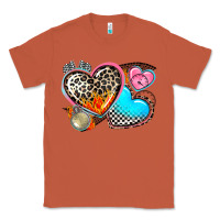Copper western leopard  racing  hearts Classic Tee - AdoDesignShop