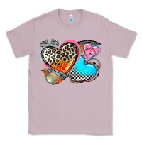 Lilac western leopard  racing  hearts Classic Tee - AdoDesignShop