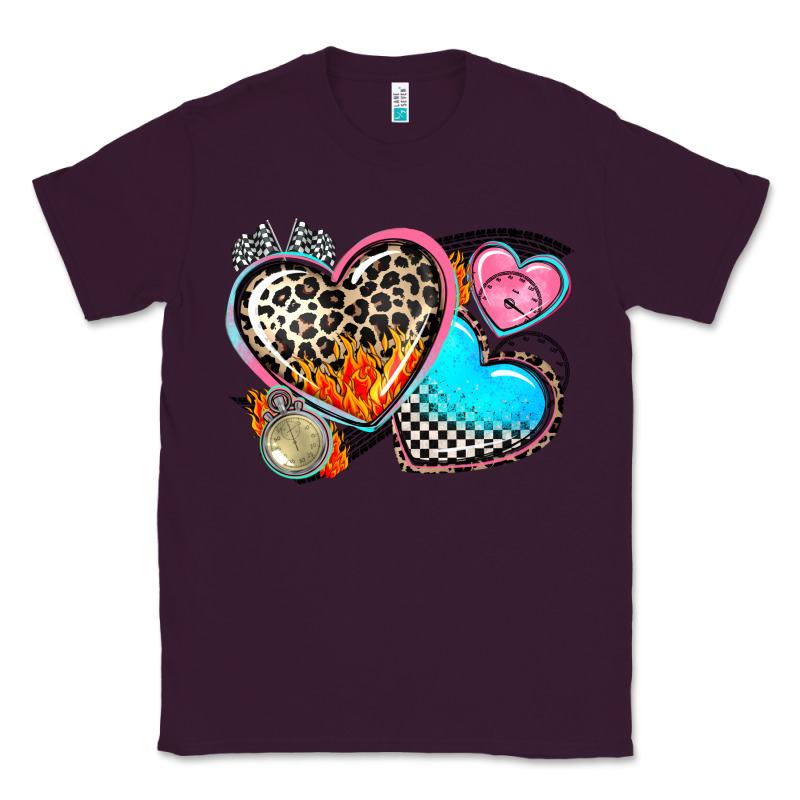 Western Leopard  Racing  Hearts Classic Tee by AdoDesignShop | Teevron