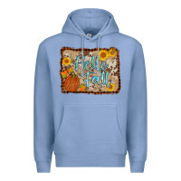 Colony Blue hello fall Premium Hoodie - AdoDesignShop