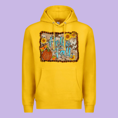 Hello Fall Premium Hoodie Designed By Adodesignshop