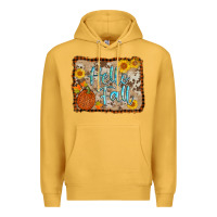 Mustard hello fall Premium Hoodie - AdoDesignShop
