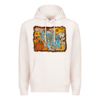 Pale Pink hello fall Premium Hoodie - AdoDesignShop