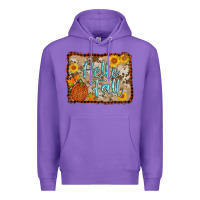 Purple hello fall Premium Hoodie - AdoDesignShop
