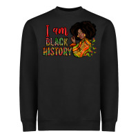Black I am black history Heavyweight Sweatshirt - Zillion Design Studio