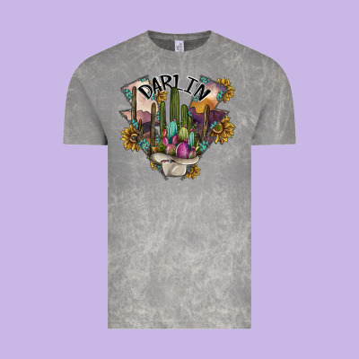 Darlin Vintage Tee Designed By Sublimationcraftshop