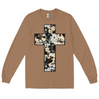 Toasted Coconut cowhide cross Long Sleeve Tee - JahusDesignShop