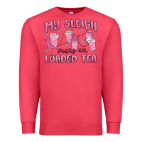 Cardinal my sleigh runs on loaded tea Premium Sweatshirt - MaliasSmallBusiness