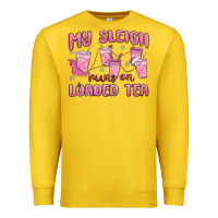 Lemon my sleigh runs on loaded tea Premium Sweatshirt - MaliasSmallBusiness