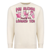 Sandshell my sleigh runs on loaded tea Premium Sweatshirt - MaliasSmallBusiness