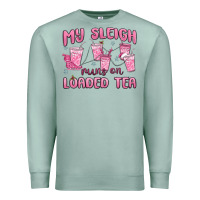 Seafoam my sleigh runs on loaded tea Premium Sweatshirt - MaliasSmallBusiness