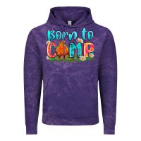 Cloud Purple born to camp Vintage Hoodie - Zillion Design Studio
