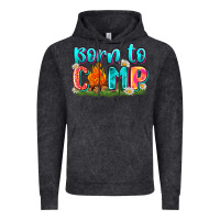 Vintage Black born to camp Vintage Hoodie - Zillion Design Studio