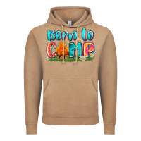 Vintage Coffee born to camp Vintage Hoodie - Zillion Design Studio