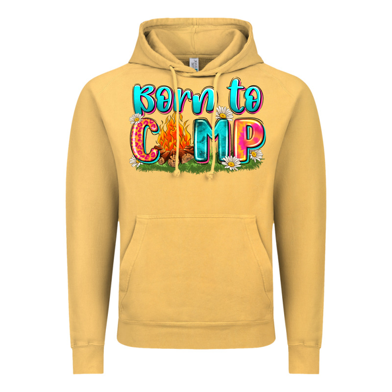Born To Camp Vintage Hoodie by Zillion Design Studio | Teevron