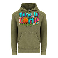 Vintage Olive born to camp Vintage Hoodie - Zillion Design Studio