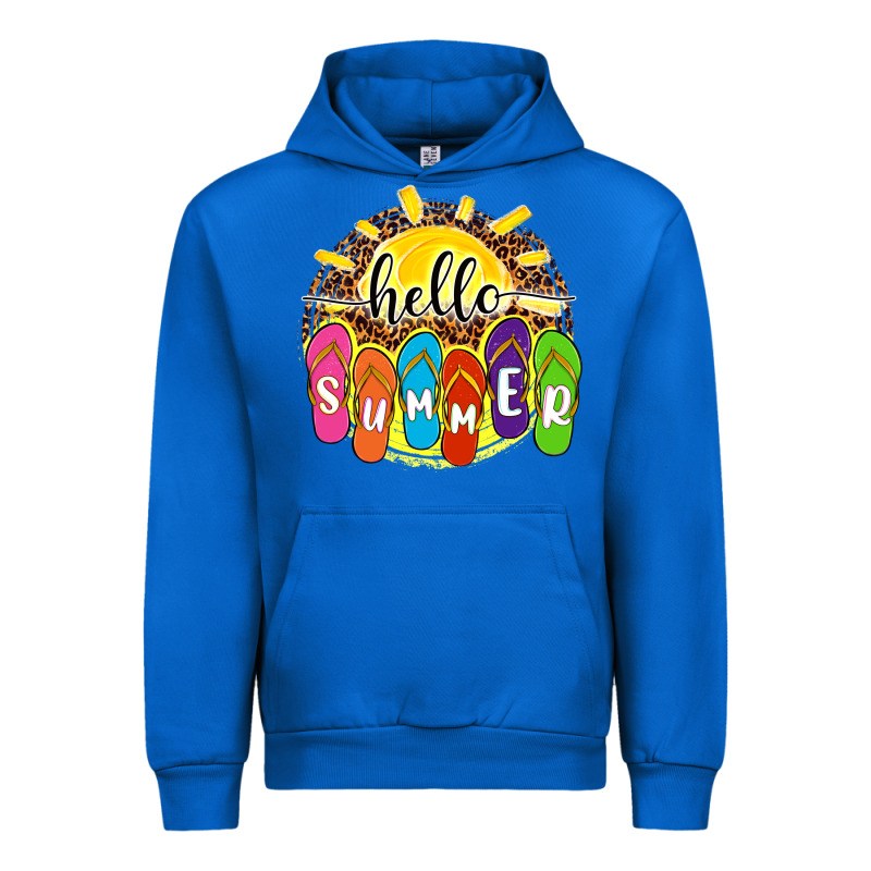 Hello Summer With Flip Flops Urban Hoodie by NancyCooperArtShop | Teevron
